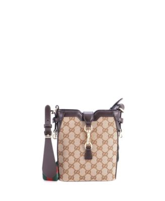 Mini Bucket Bag GG Canvas with Leather