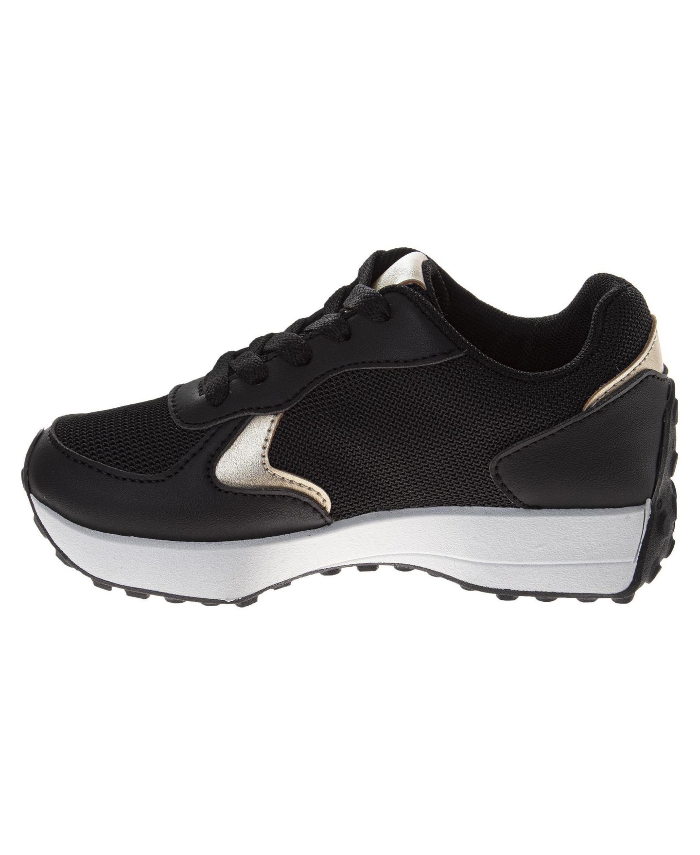 Кроссовки Kensie Girl Lace-Up Casual Running Shoes with Cushioned Sole Fashion Sneakers (Litte Kid/Big Kid) для девочек, цвет: Чёрный — фото 3