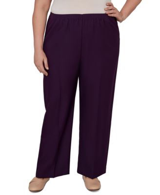Plus Size Colored Mid-Rise Pants