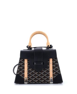 PM Saigon Top Handle Bag Coated Canvas with Leather