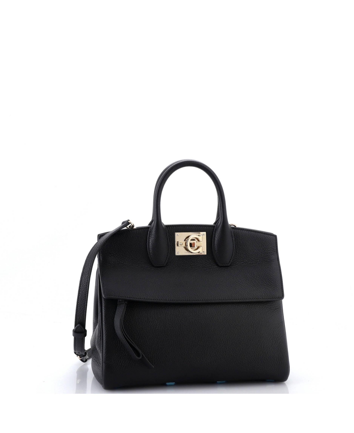 Pre-Owned Salvatore Ferragamo Medium Studio Satchel Leather