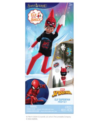 Marvel Spider-Man Superhero 4-Piece Outfit & Prop Set, Ages 3+