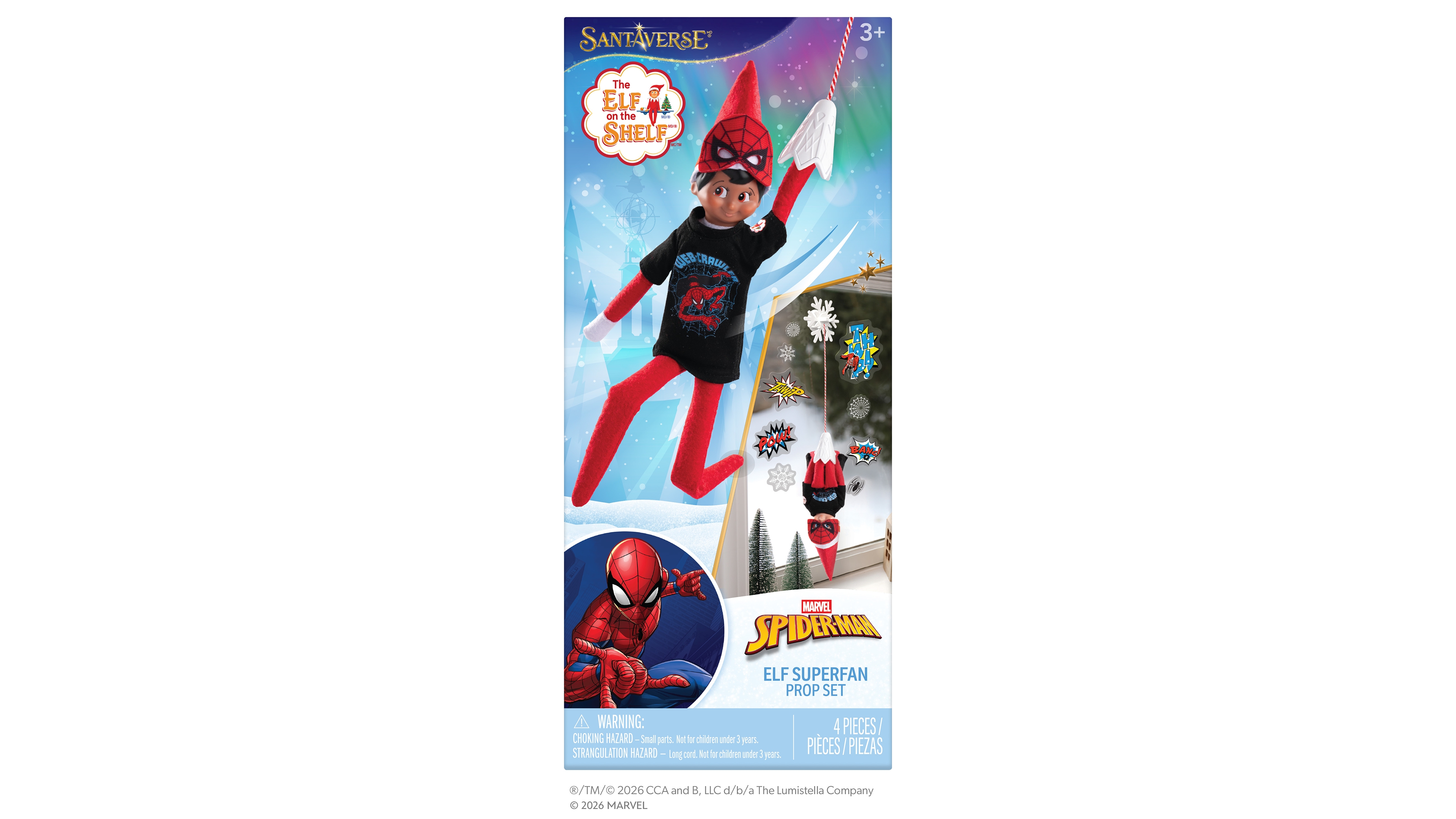 Elf on the Shelf Marvel Spider-Man 4-Piece Elf Superfan Set, Ages 3+
