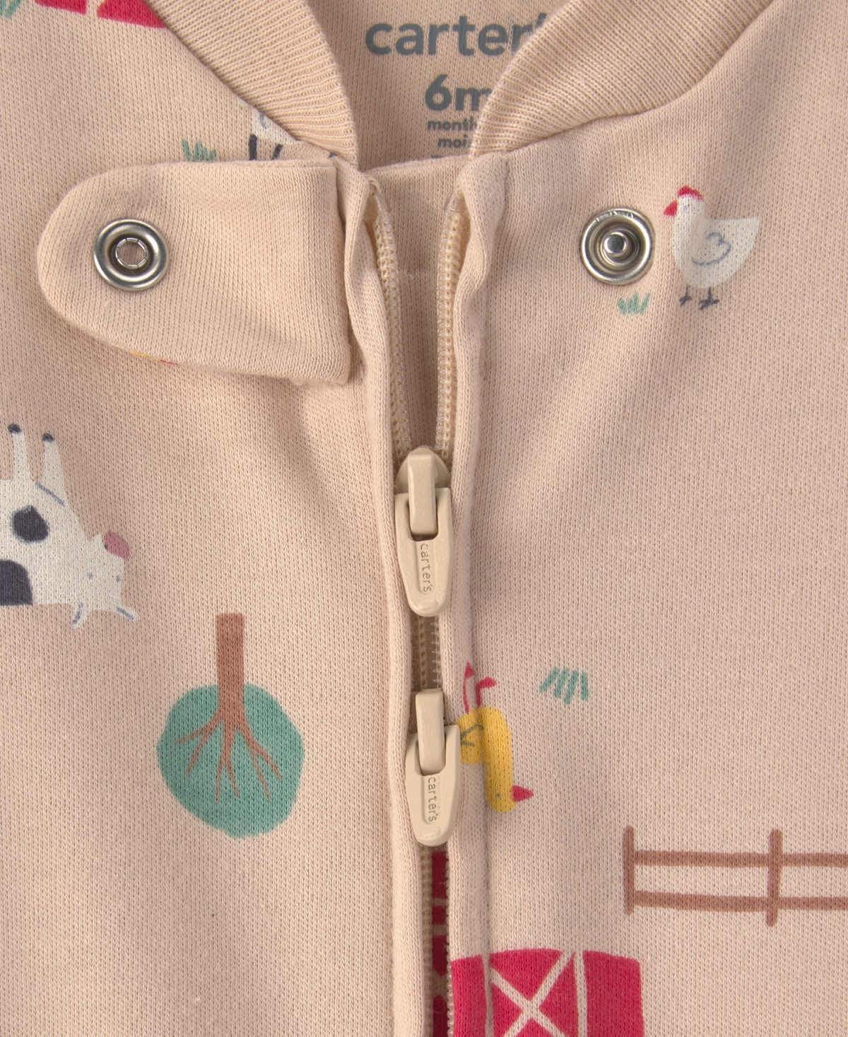 Carter's Baby Boys' Milk and Cookies Cotton 2-Way Zip Sleep & Play