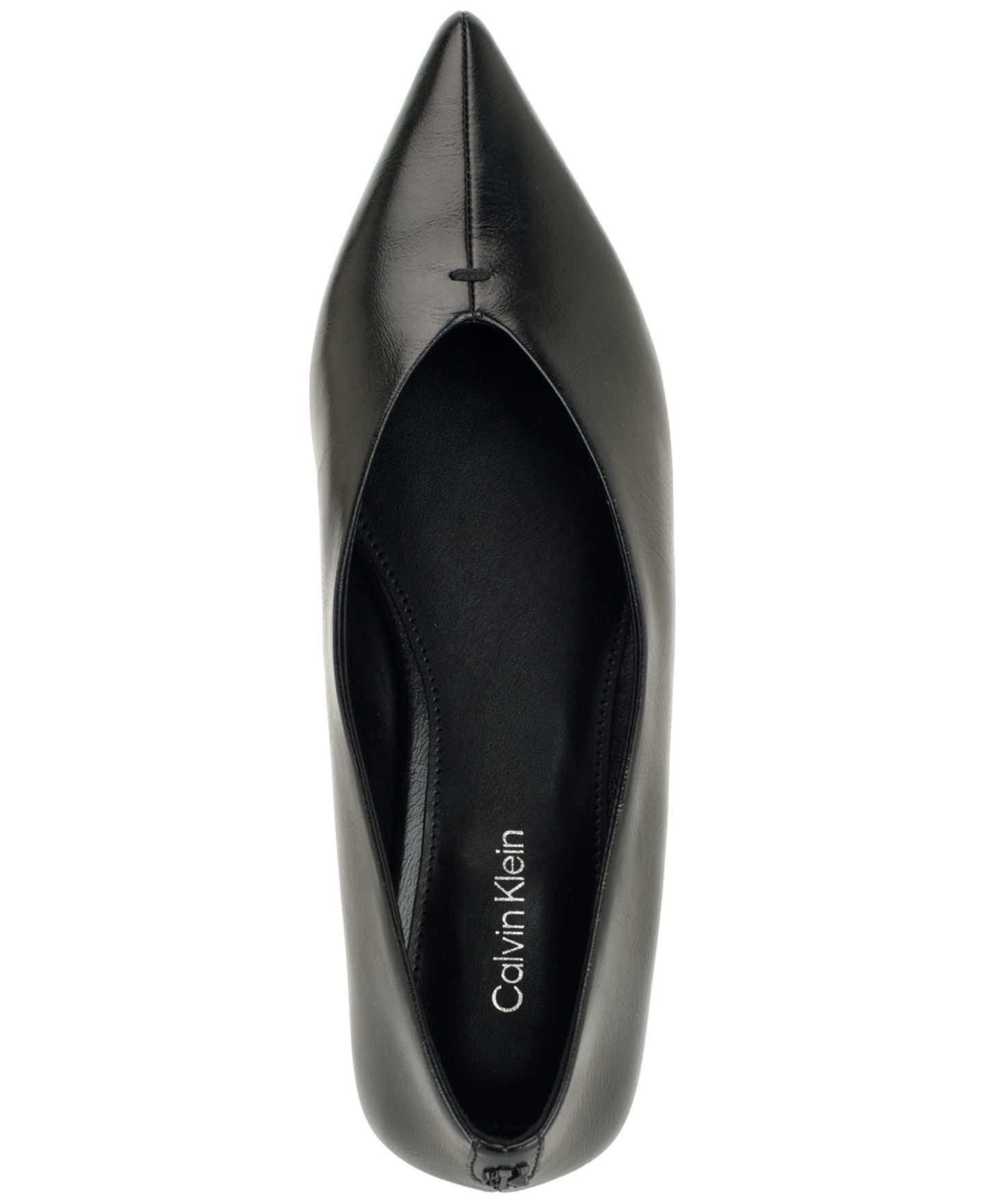 Женские балетки Calvin Klein Gemeen Pointed Toe Dress Flats, цвет: Чёрный — фото 4