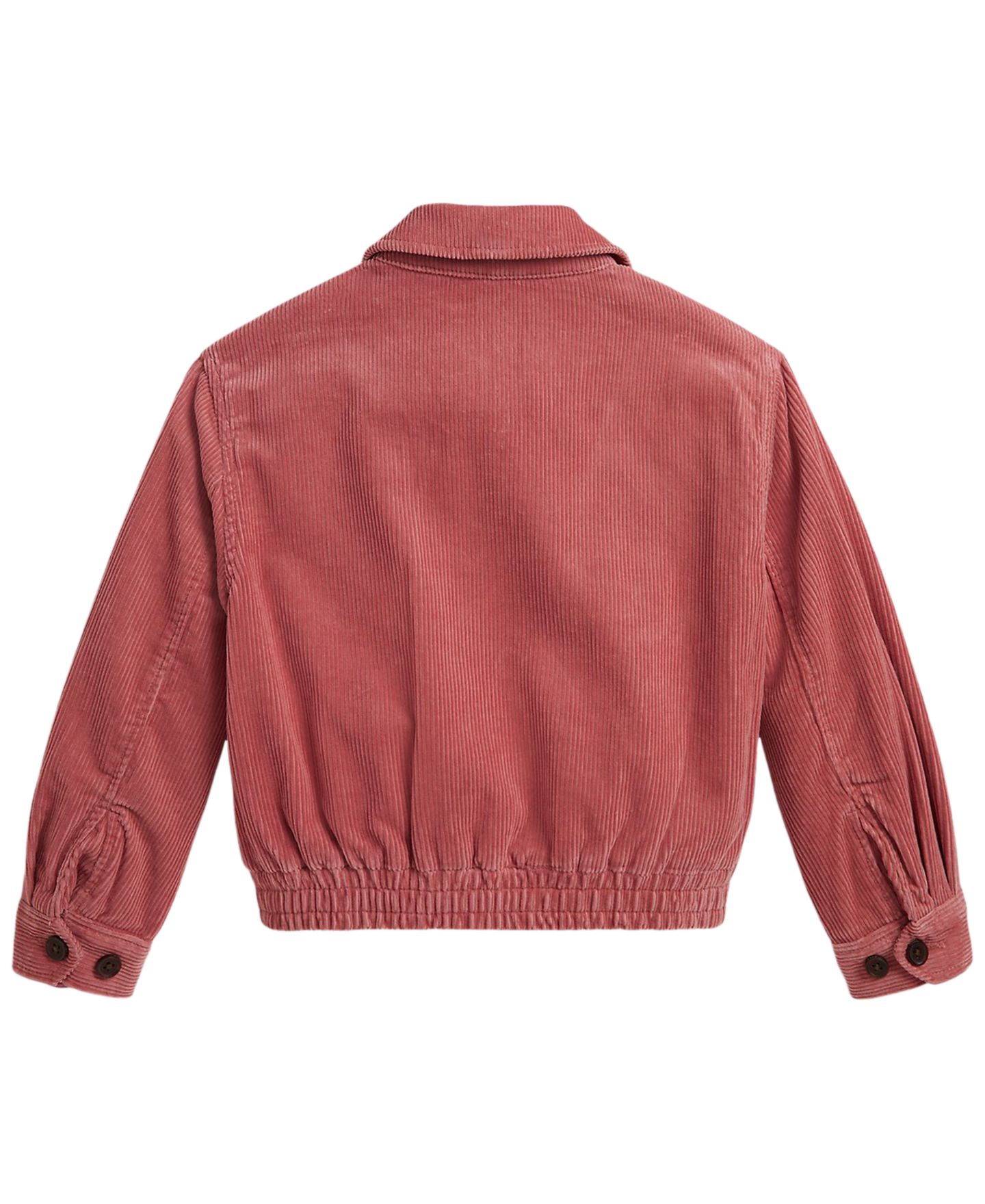 Куртка Polo Ralph Lauren Corduroy Long-Sleeve Jacket для девочек, цвет: Холщовый розовый — фото 4