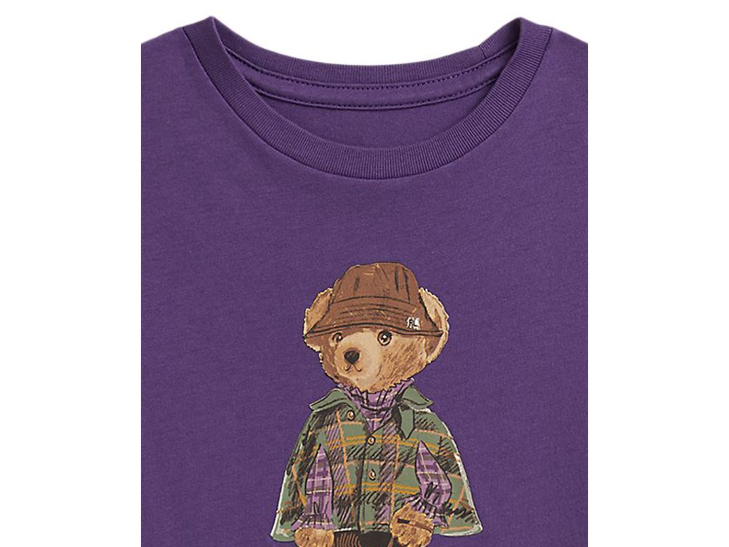 Футболка Polo Ralph Lauren Polo Bear Long-Sleeve T-Shirt для девочек, цвет: Фиолетовый — фото 3