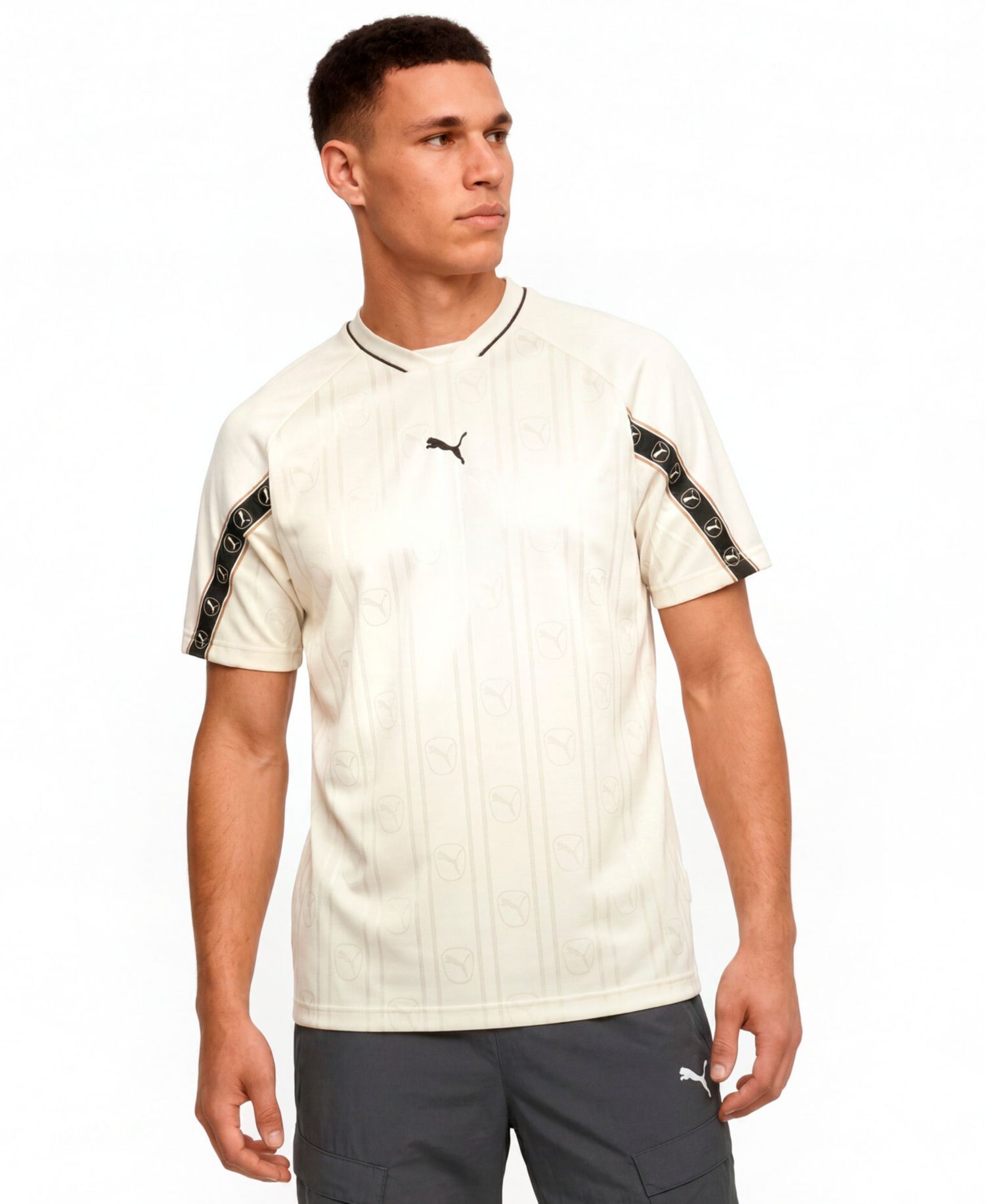 Men's Embroidered Logo Soccer Jersey