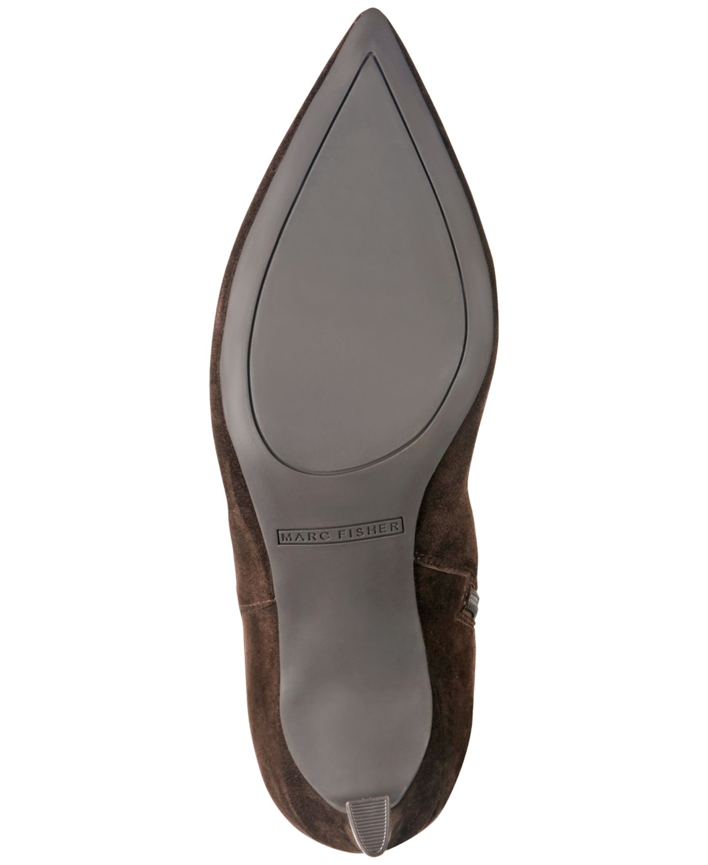 Женские ботинки Marc Fisher Langle Suede Tall Dress Boots, цвет: Тёмный коричневый замшевый — фото 5