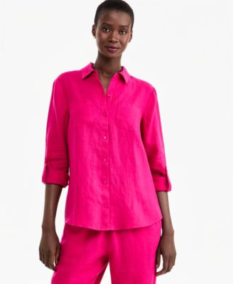 Women's 100% Linen Shirt