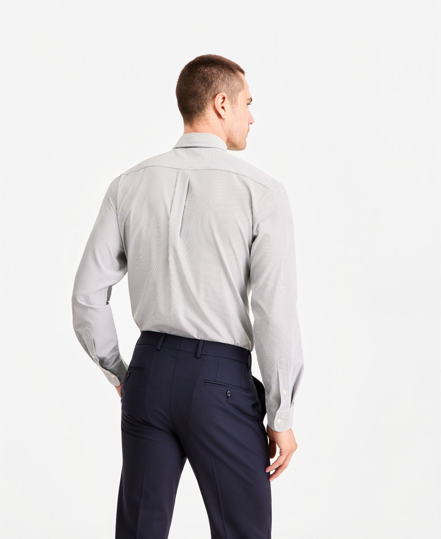 Мужская рубашка Club Room Traveler Dress Shirt, цвет: Светлый зелёный — фото 2
