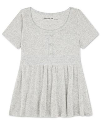 Girls' 5-16 Scoop Neck Short-Sleeve Top