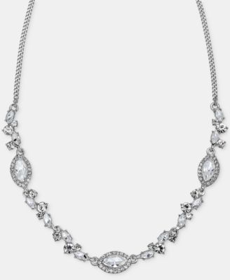 Crystal Statement Necklace, 16" + 3" extender