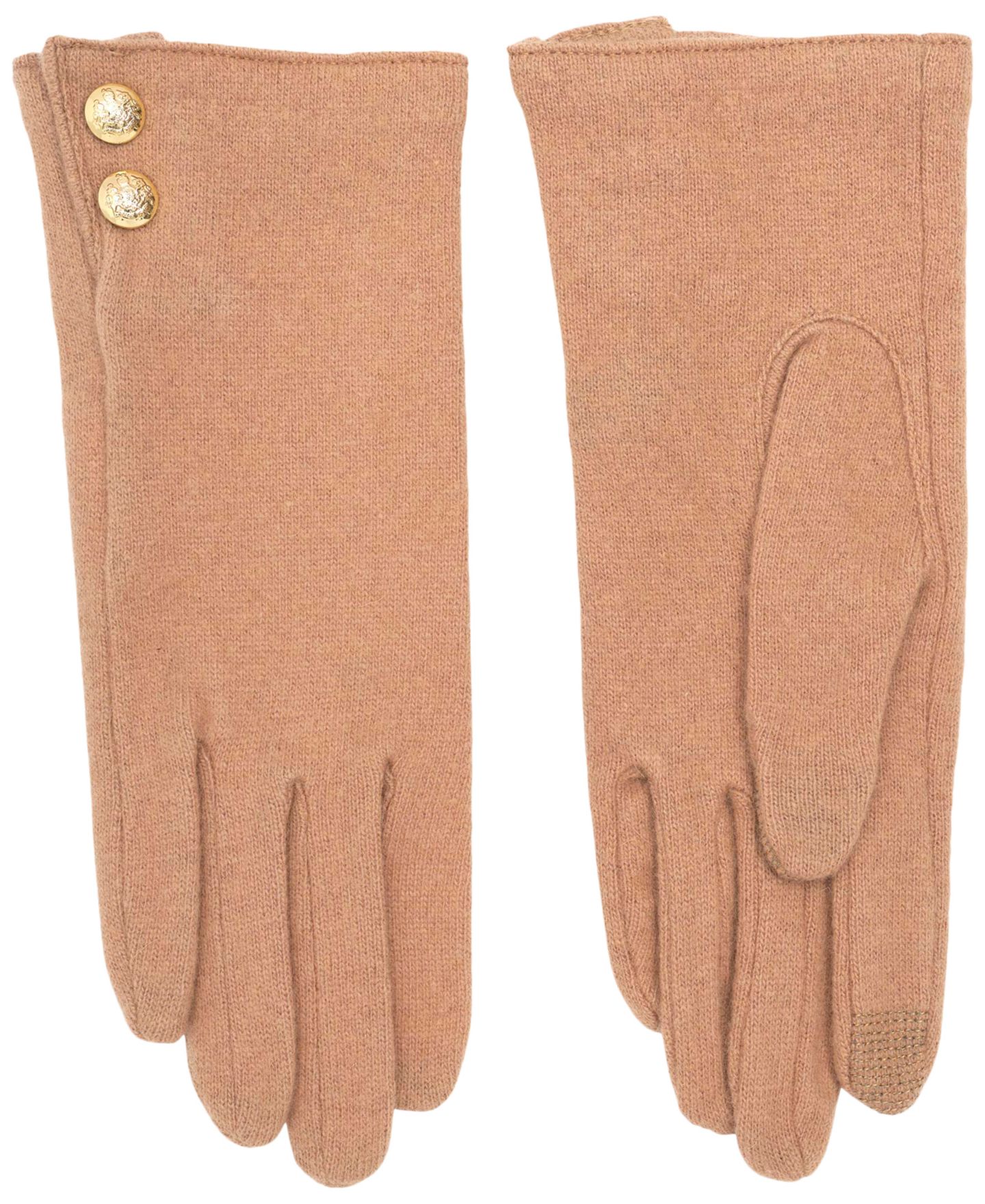 Женские перчатки Lauren Ralph Lauren Two Button Cashmere Blend Touch Gloves, цвет: 621 Красный — фото 11