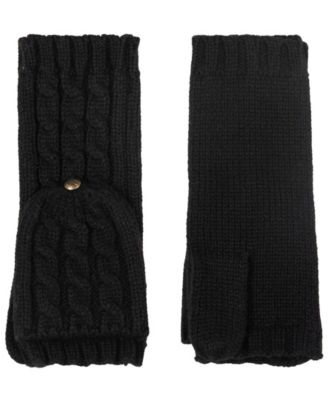 Core Cable Knit Pop Top Gloves