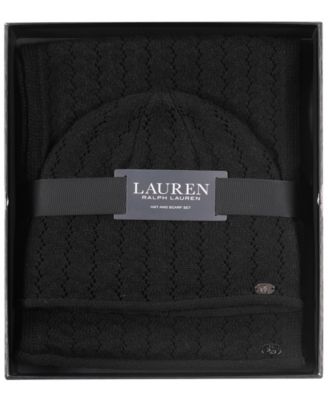 Knit Beanie and Scarf Set
