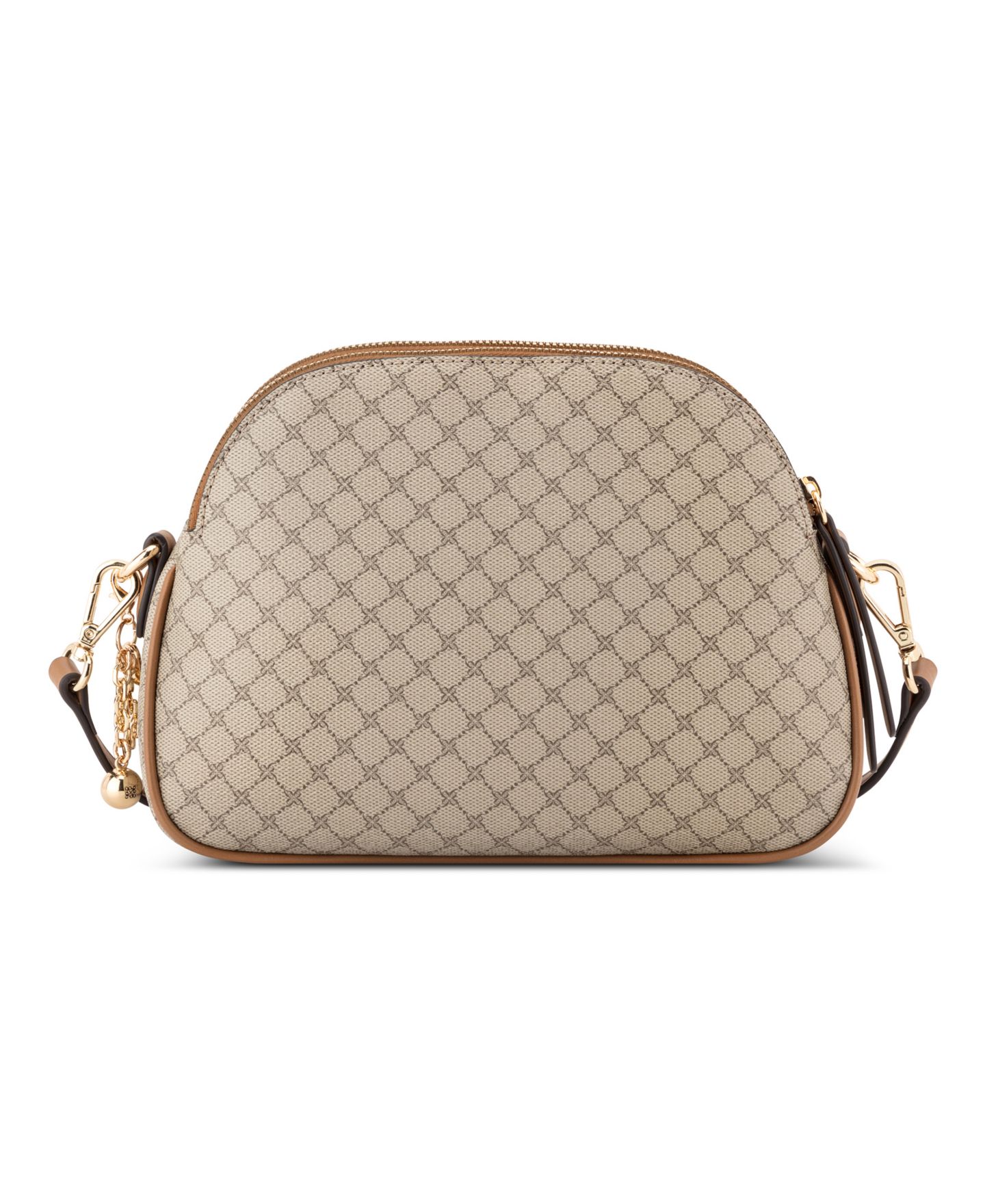 Женская сумка Nine West Calianna Dome Small Crossbody Handbag, цвет: Бежевый / Карамельный — фото 2