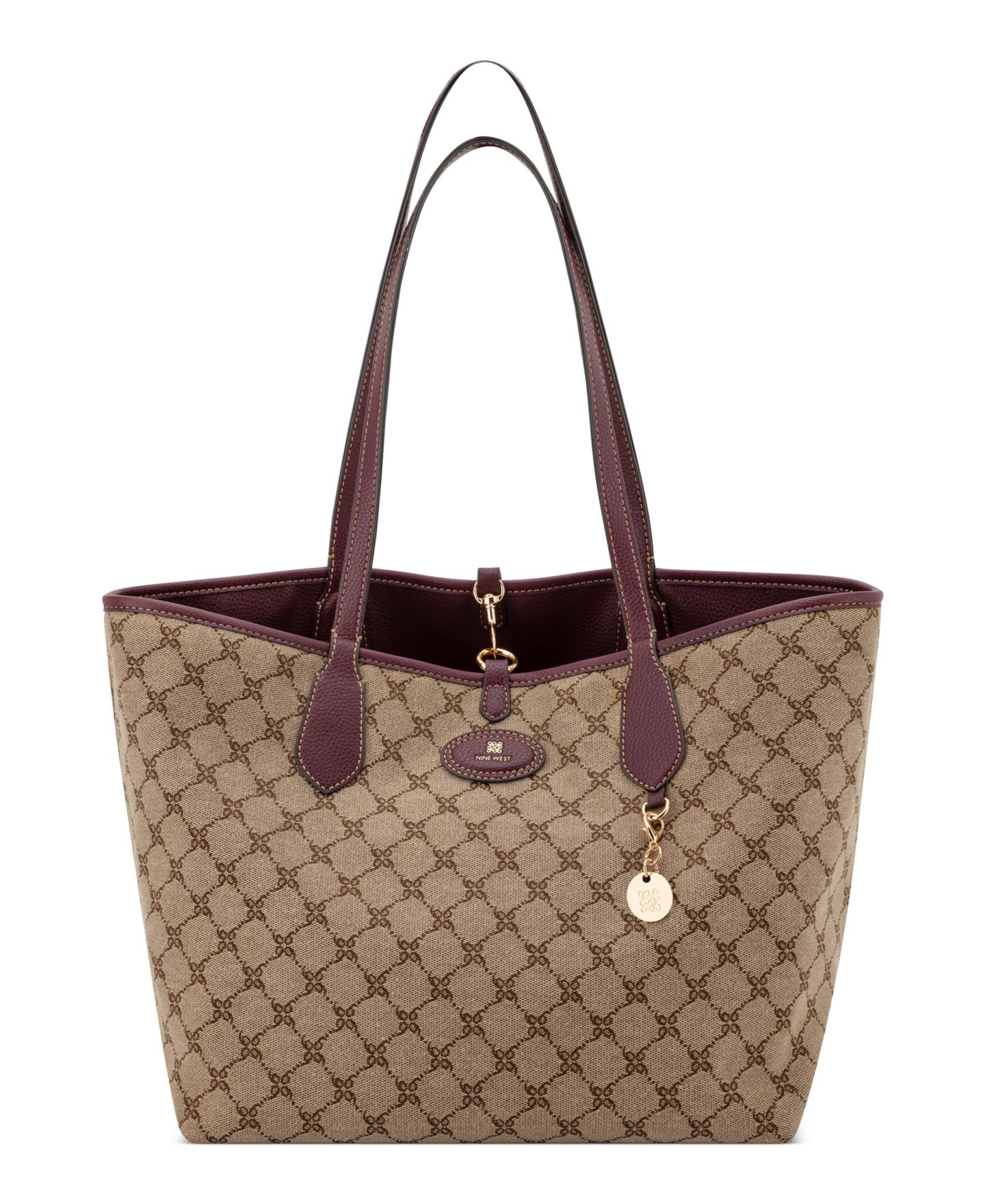 Женская сумка Nine West Emerick Removable Shoulder with Large Reversible Tote Handbag, цвет: Мокко — фото 6