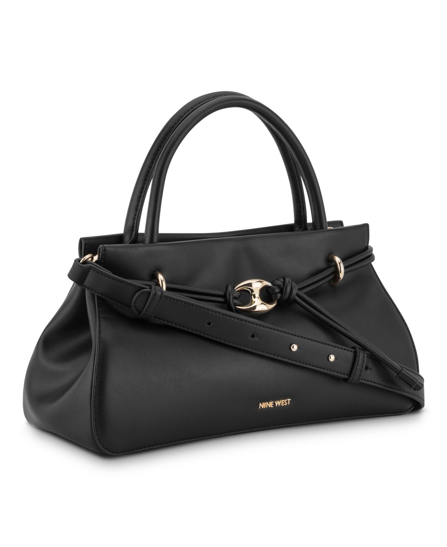 Женская сумка Nine West Alauna Medium Satchel Handbag, цвет: Чёрный — фото 3