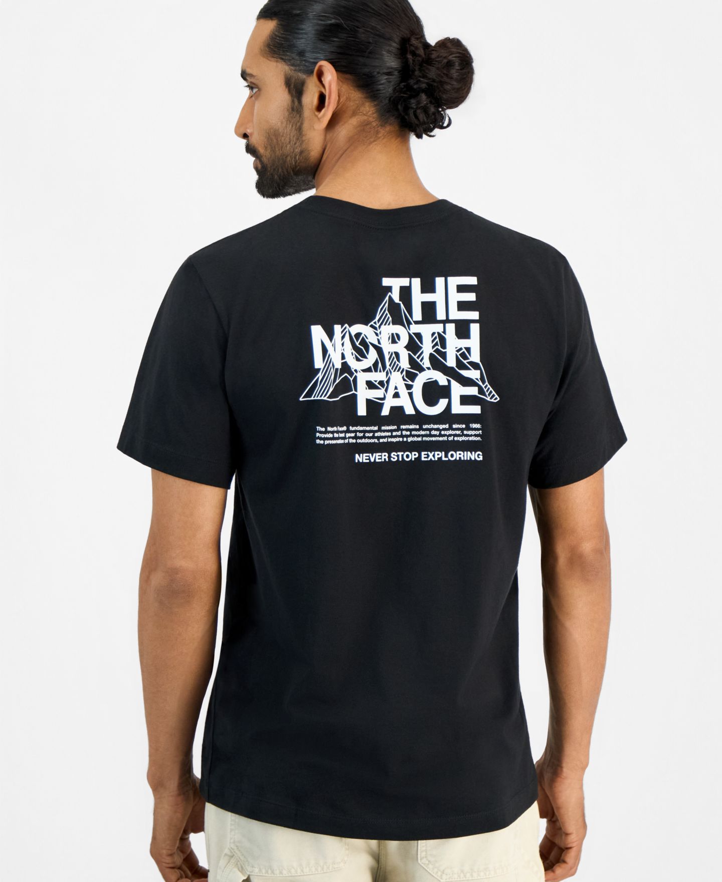 Мужская футболка The North Face Mountain Sketch Graphic, цвет: Чёрный — фото 1