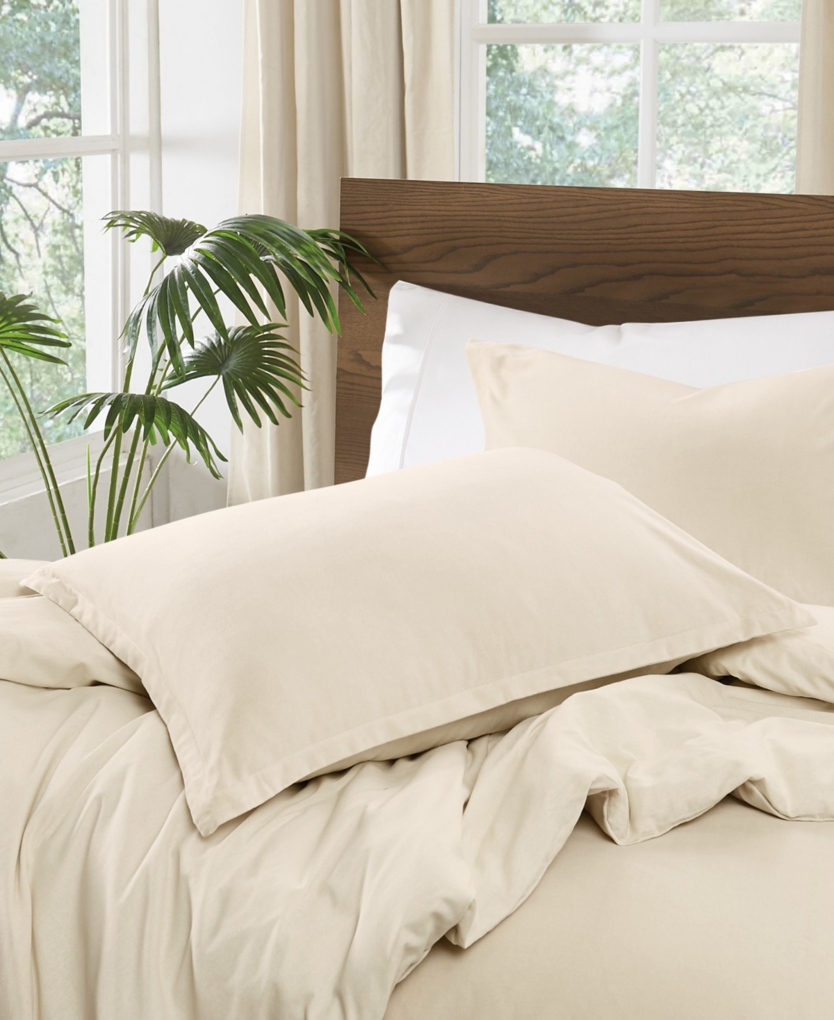 Brooklyn Loom Matte Cotton Velvet 3-Piece Duvet Cover Set