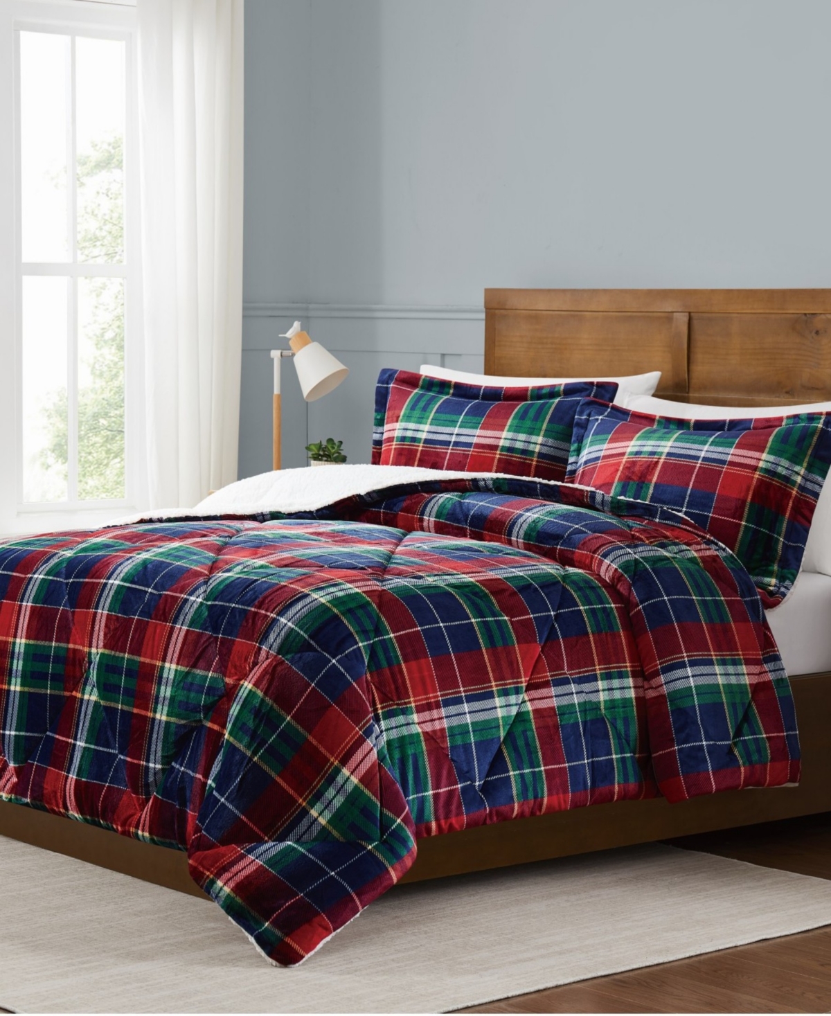 Truly Soft Cuddle Warmth Ivan Plaid 2-Piece Comforter Set, Twin/Twin Xl