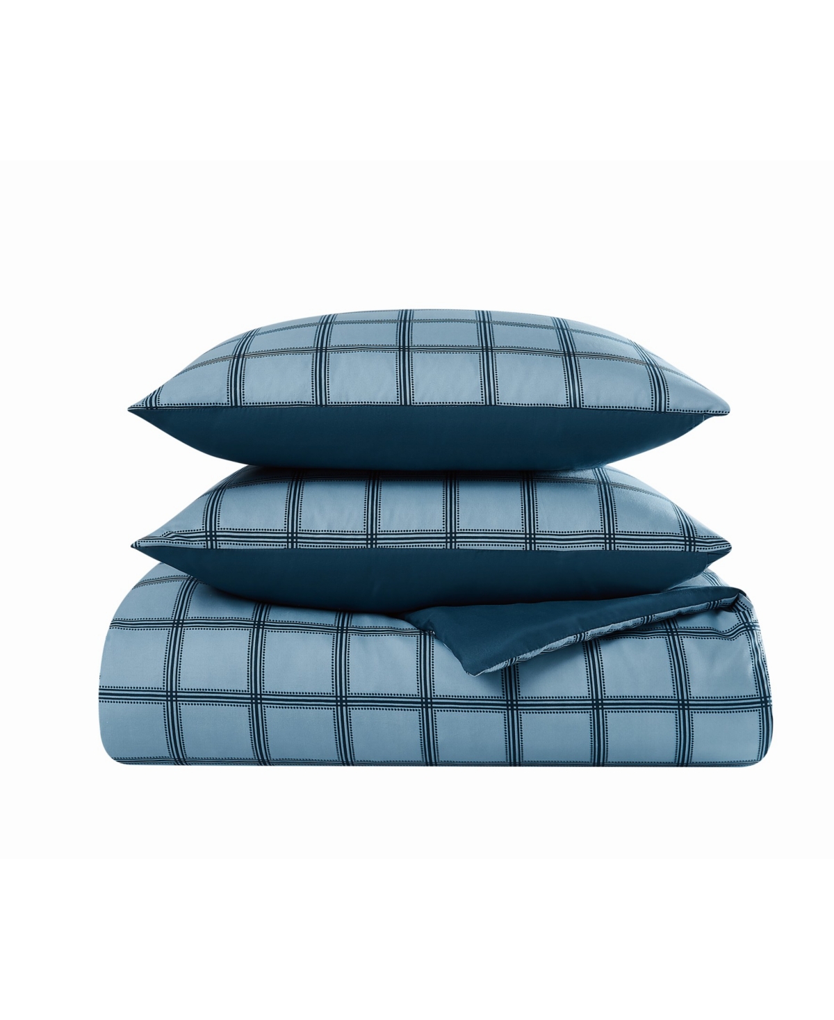 Cannon Luka Grid Plaid 3-Piece Duvet Cover Set