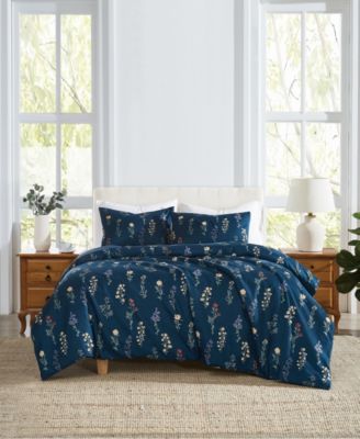 Avery Floral 3-Piece Comforter Set, Full/Queen