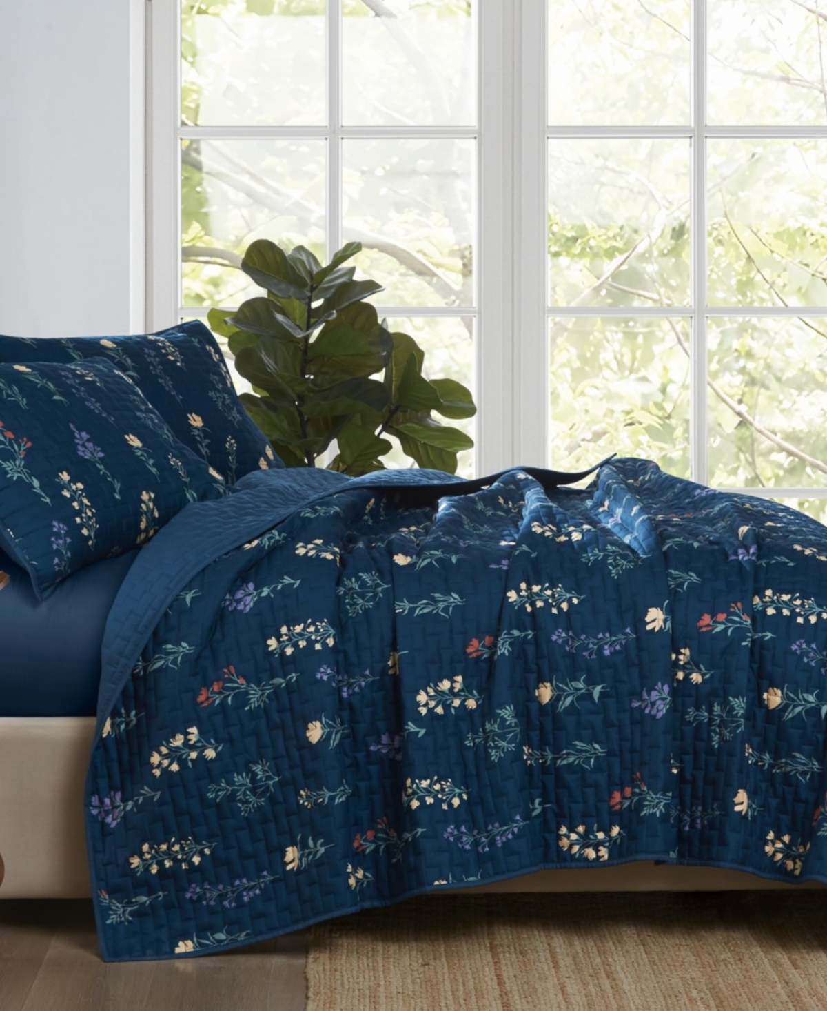 Cannon Avery Floral 2-Piece Quilt Set, Twin/Twin Xl
