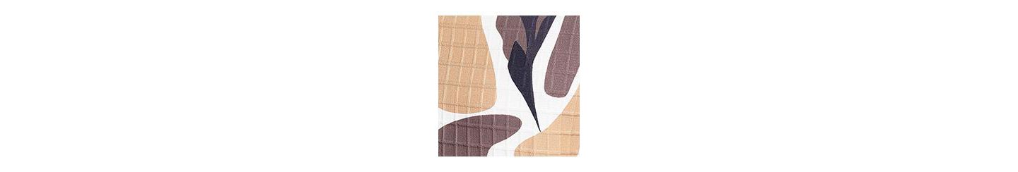 Мужская рубашка Cahoot Campus Sutra Taupe Brown & Beige Abstract Tulip, цвет: Коричневый — фото 7