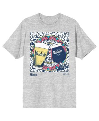 Men's Glasses Mosaic glass background Viva La Tradicion on Athletic Heather Short Sleeve Adult