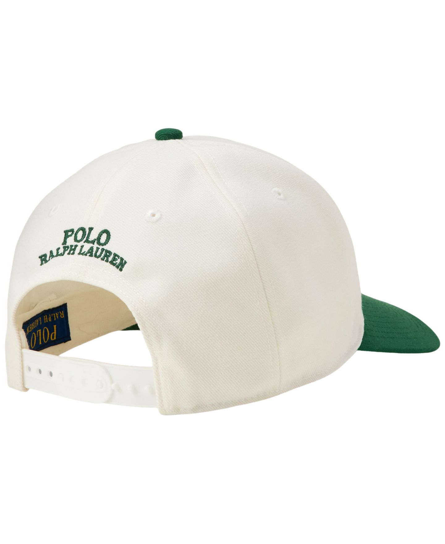 Мужская кепка Polo Ralph Lauren High Crown Embroidered, цвет: Белый / Тёмно-зелёный — фото 2