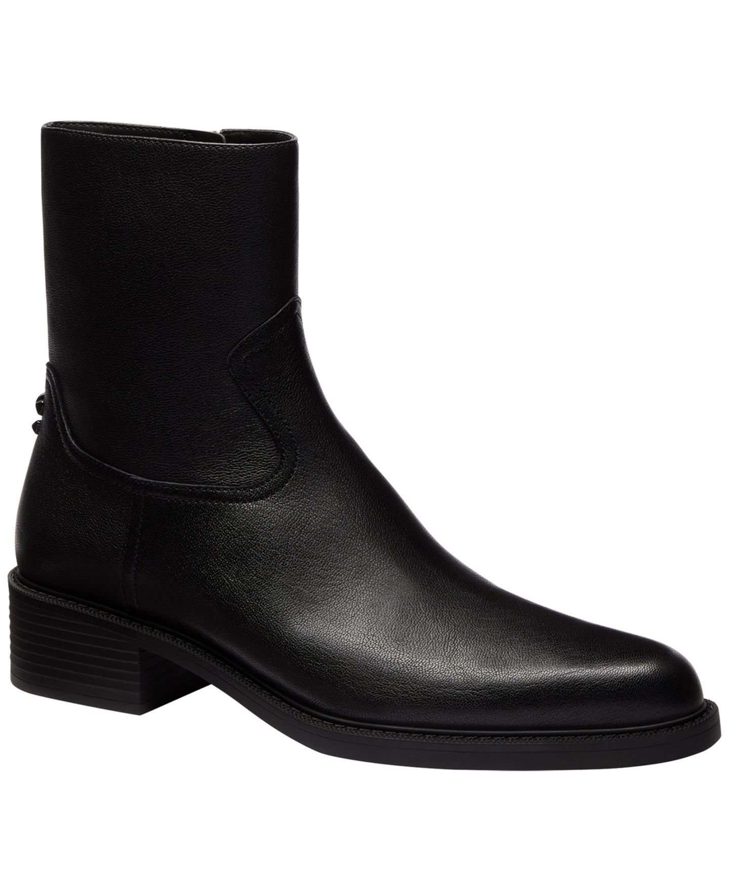 Женские ботинки COACH Pointed Toe Booties, цвет: Чёрный кожаный — фото 1