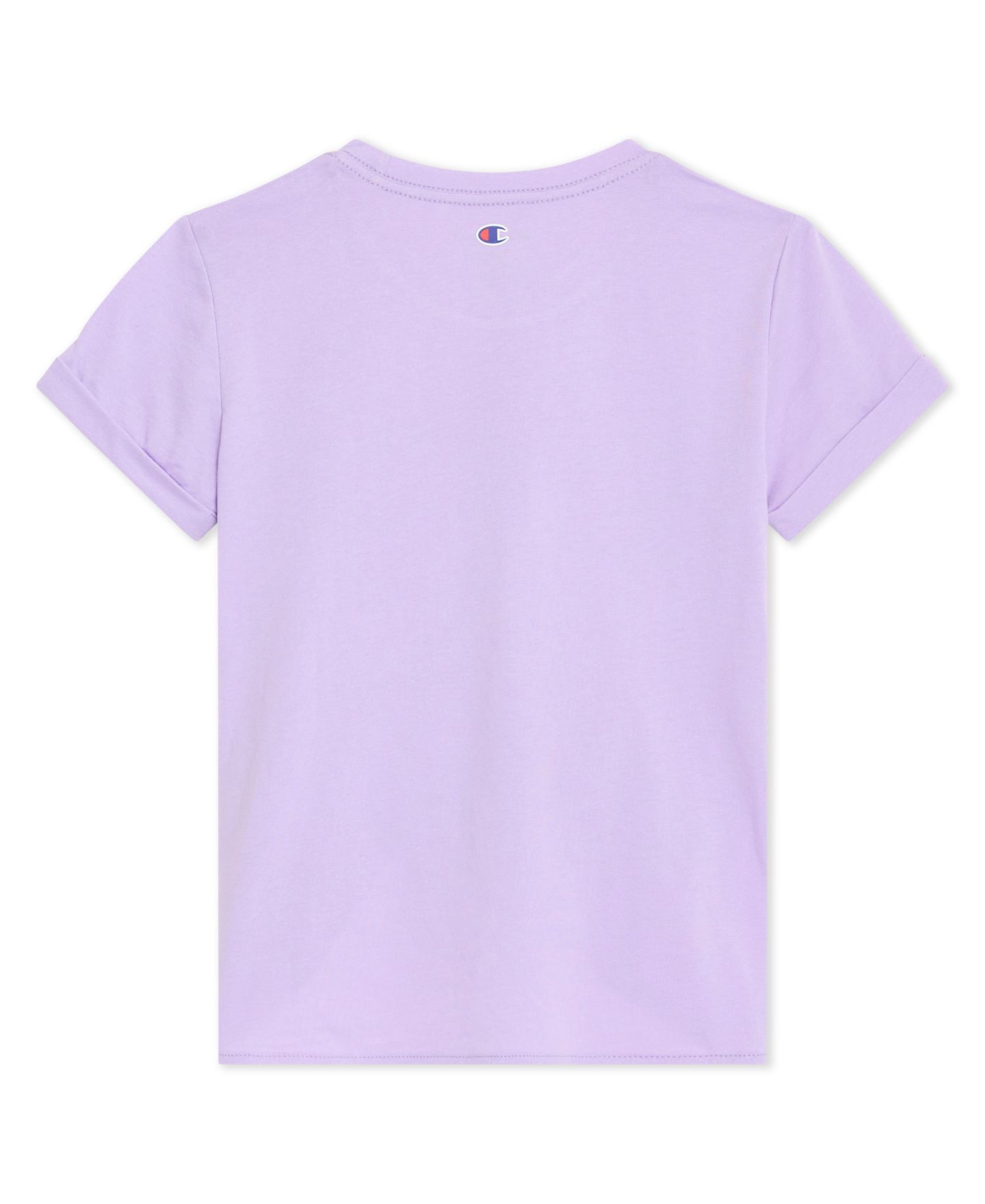 Футболка Champion Tie Front Graphic Short-Sleeve T-Shirt для девочек, цвет: Фиолетовый розовый — фото 6