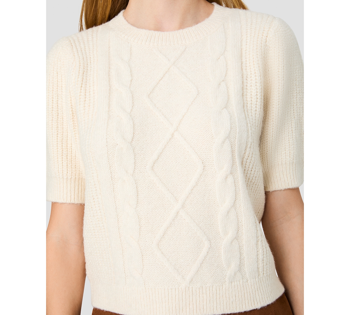 French Connection Women's Wesley Crewneck Short-Sleeve Sweater