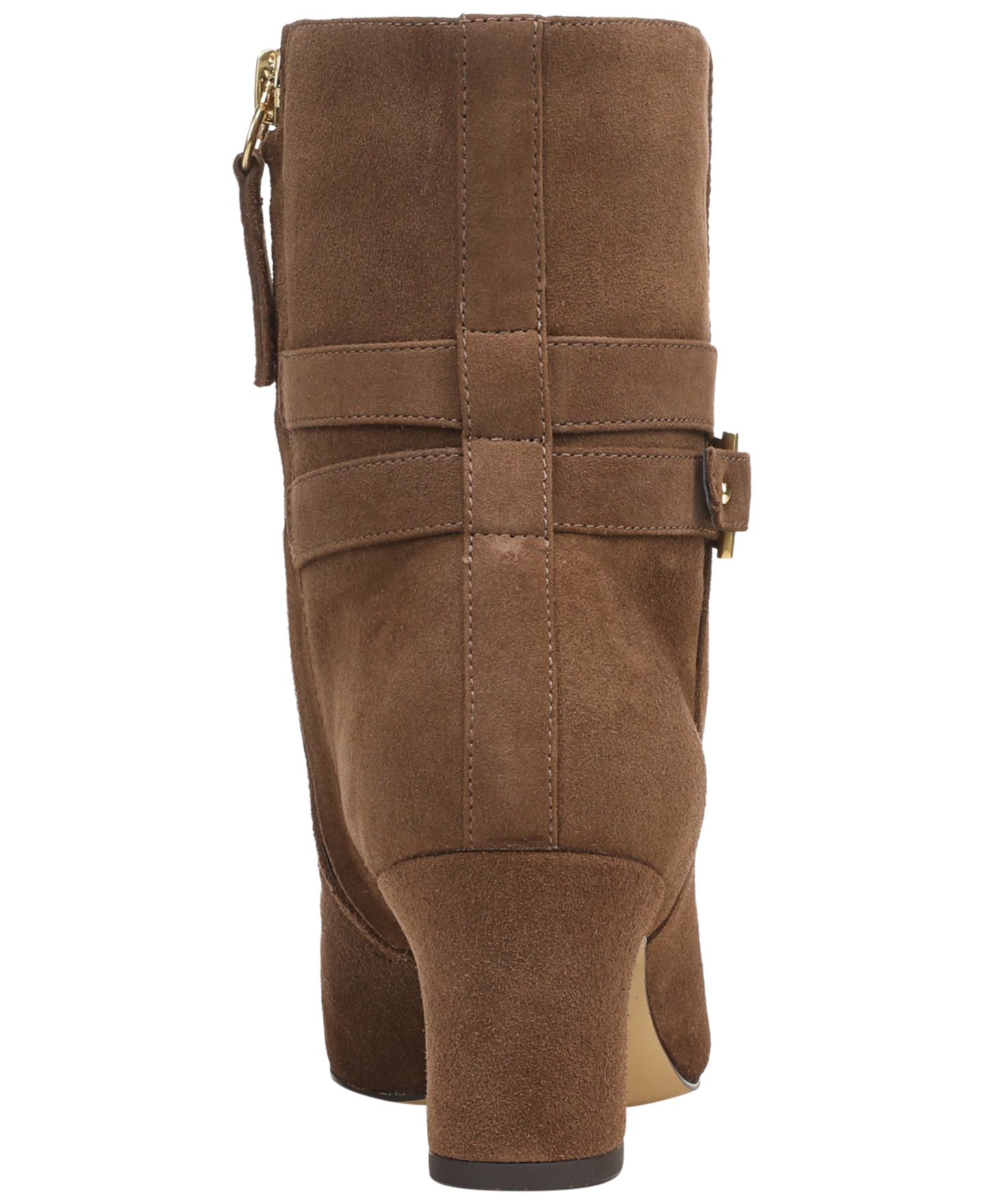 Женские ботинки Franco Sarto Flexa Caden Suede Almond Toe Ankle, цвет: Коричневый кожаный — фото 3