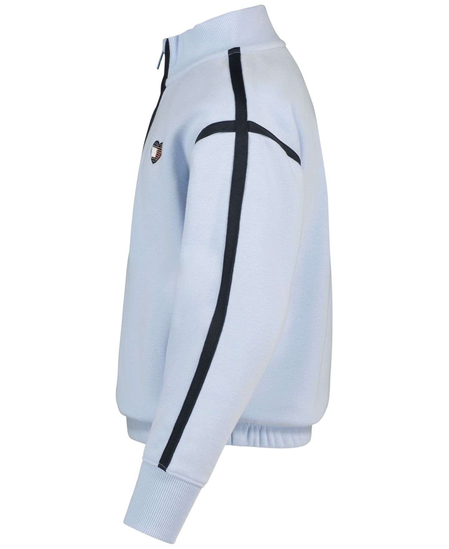 Толстовка Tommy Hilfiger Fleece Quarter-Zip для девочек, цвет: Синий — фото 3
