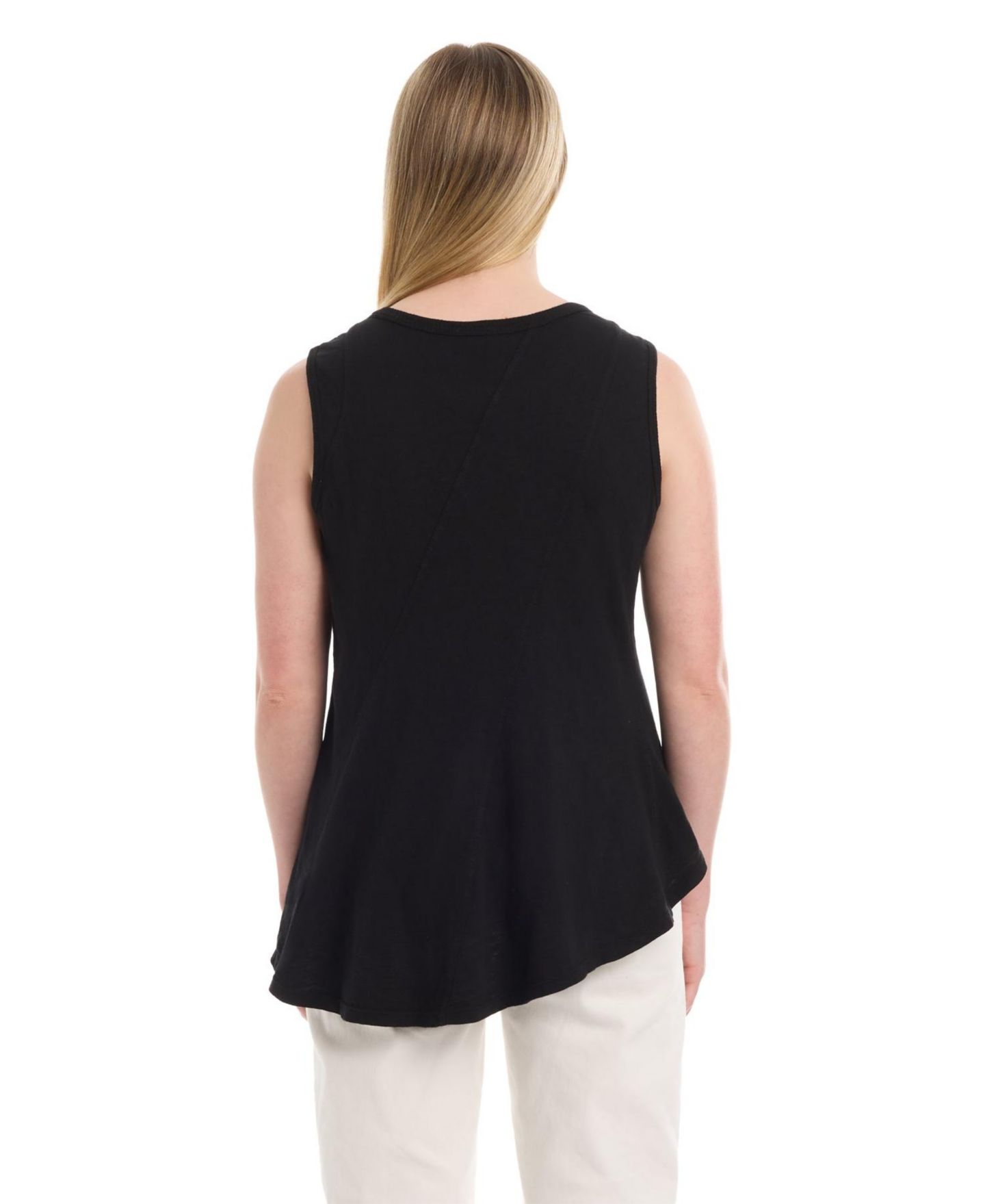 Женская футболка WILT Asymmetric Seam Shell, цвет: Чёрный — фото 4