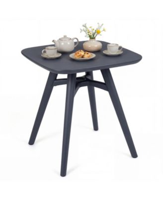 Square Outdoor Dining Table All-Weather Plastic Patio Bistro Table for 4