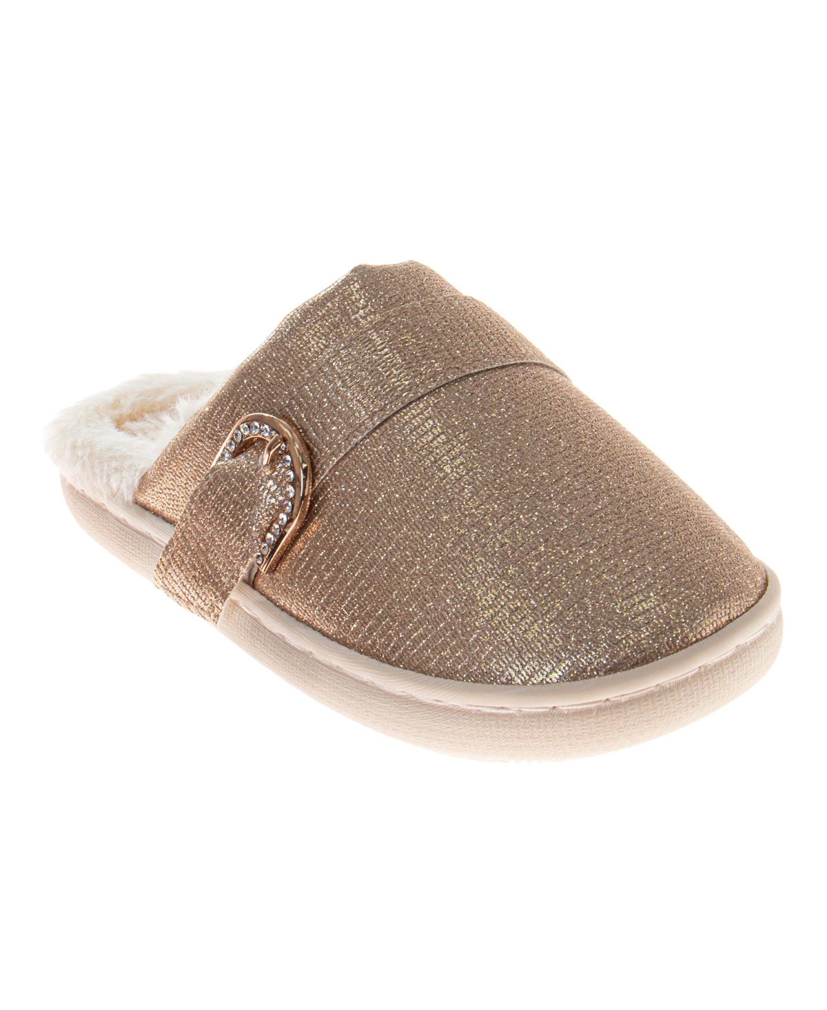 Badgley Mischka Women's Faux Fur Slide Slippers - Gold