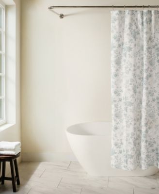 Cotton Blend Printed Shower Curtains, 72" x 72"