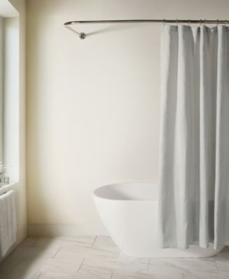 Linen-Look Shower Curtain, 72" x 72"