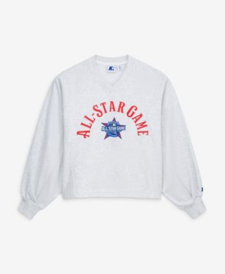 Women's Gray 2026 MLB All-Star Game Show Up V-Neck Sweatshirt