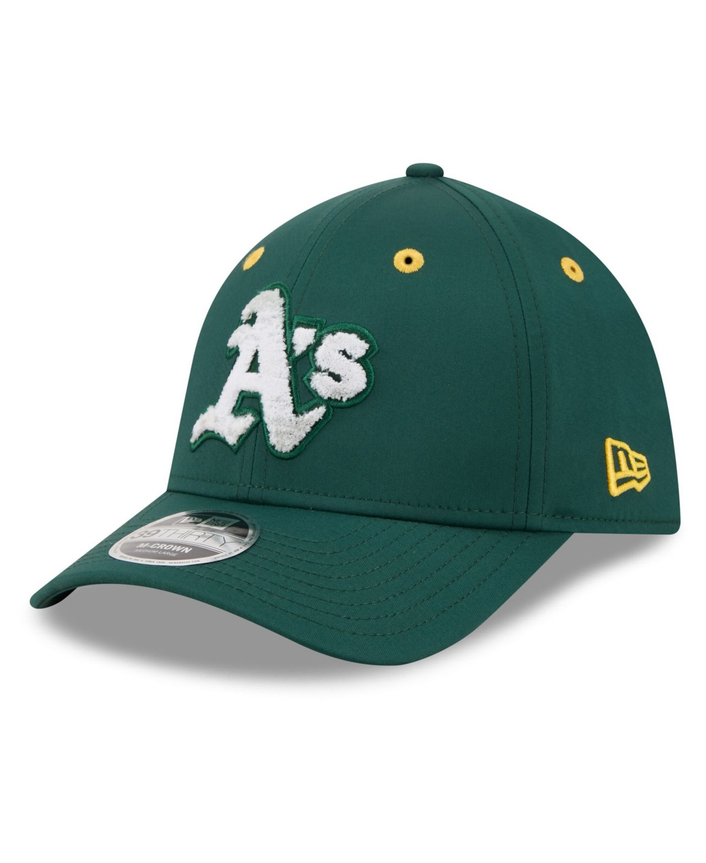 Мужская кепка New Era Green Athletics 2026 MLB All-Star Game Workout 39THIRTY M-Crown Flex Hat — фото 3