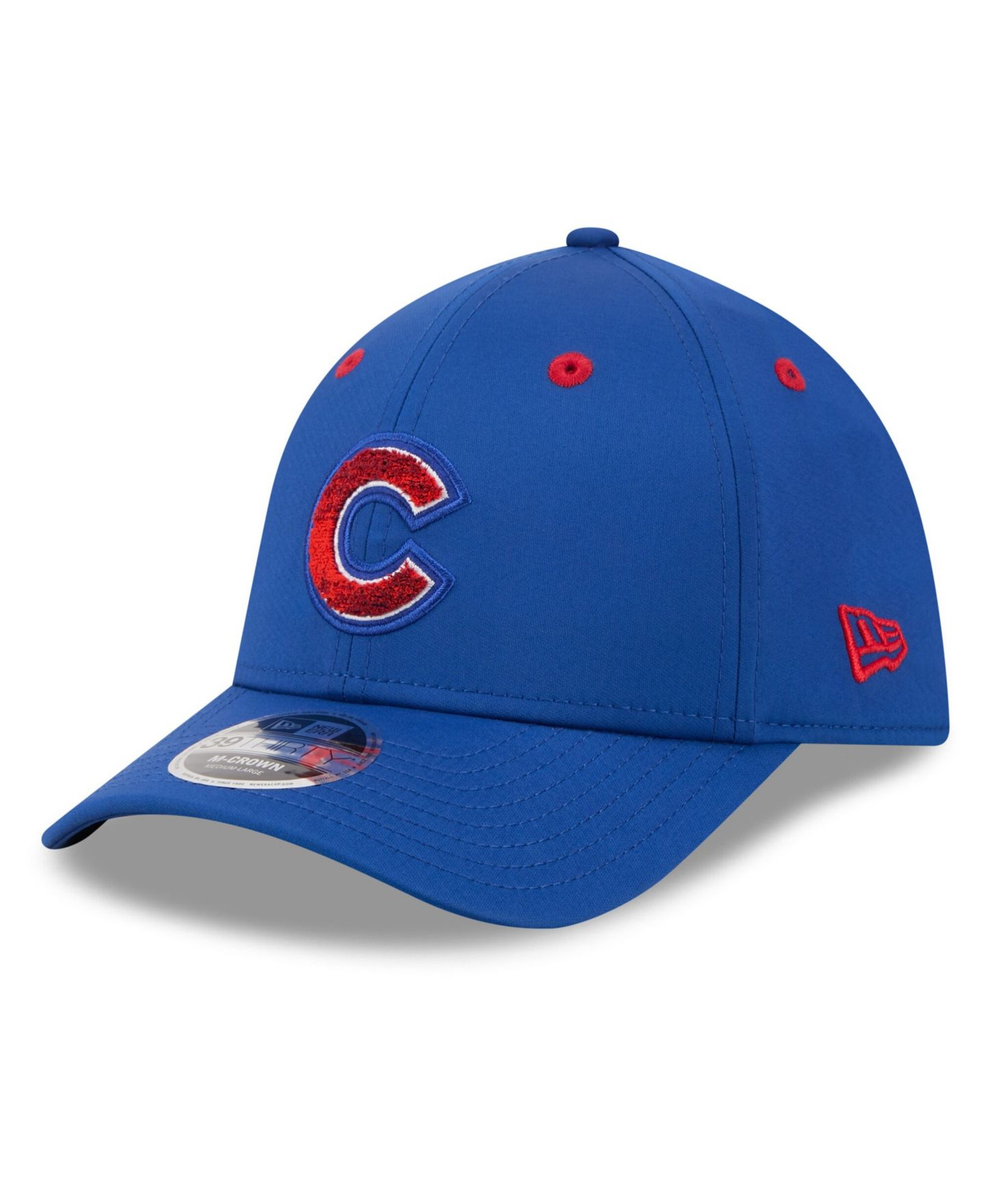 Мужская кепка New Era Royal Chicago Cubs 2026 MLB All-Star Game Workout 39THIRTY M-Crown Flex Hat — фото 3