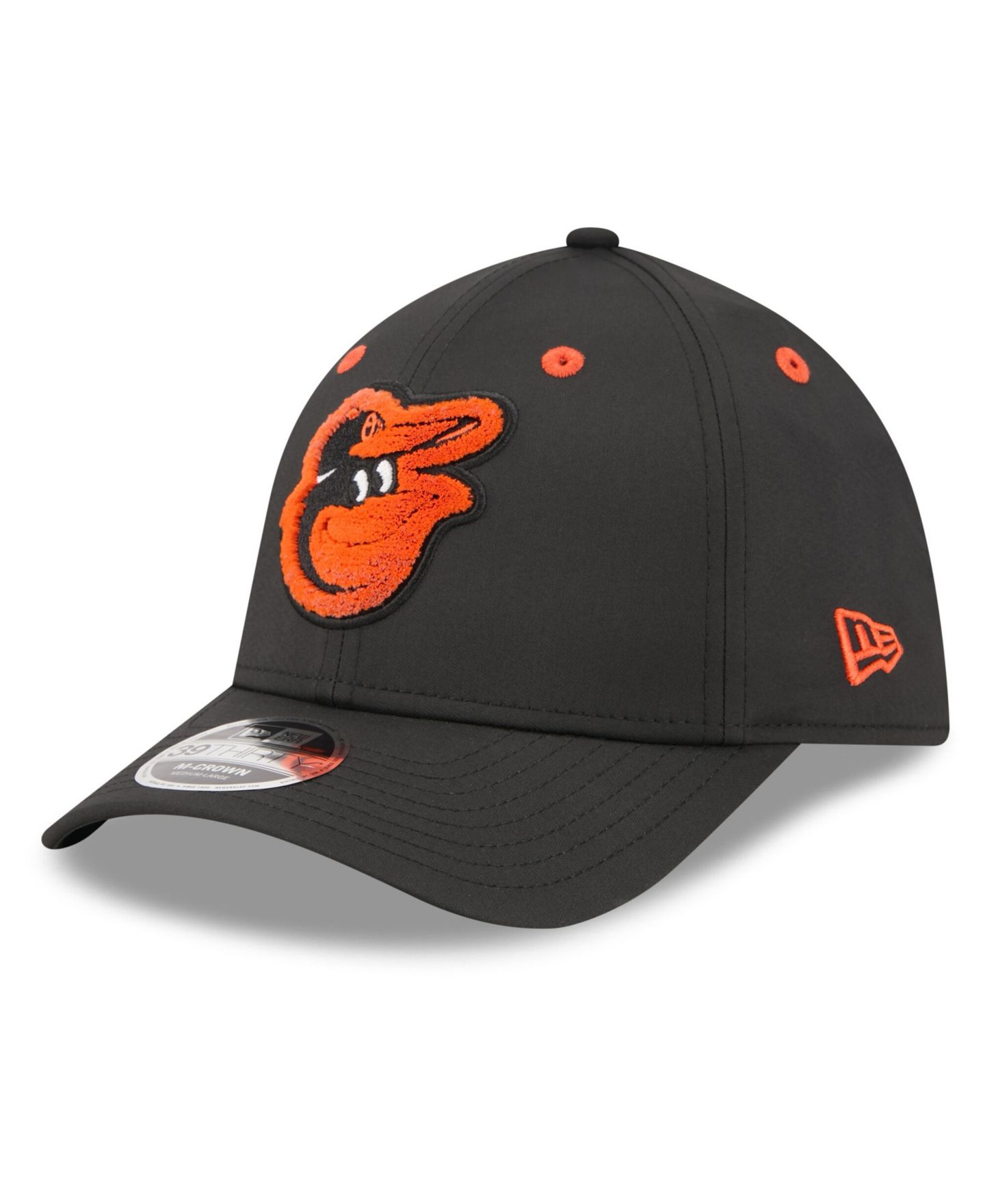 Мужская кепка New Era Black Baltimore Orioles 2026 MLB All-Star Game Workout 39THIRTY M-Crown Flex Hat — фото 3