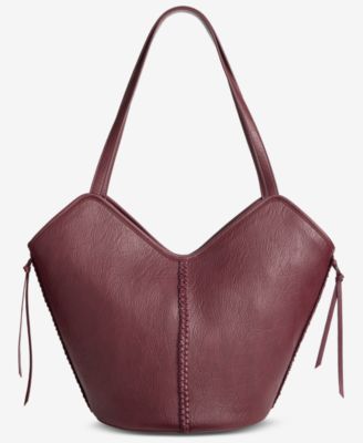 Braided-Edge V-Shaped Tote