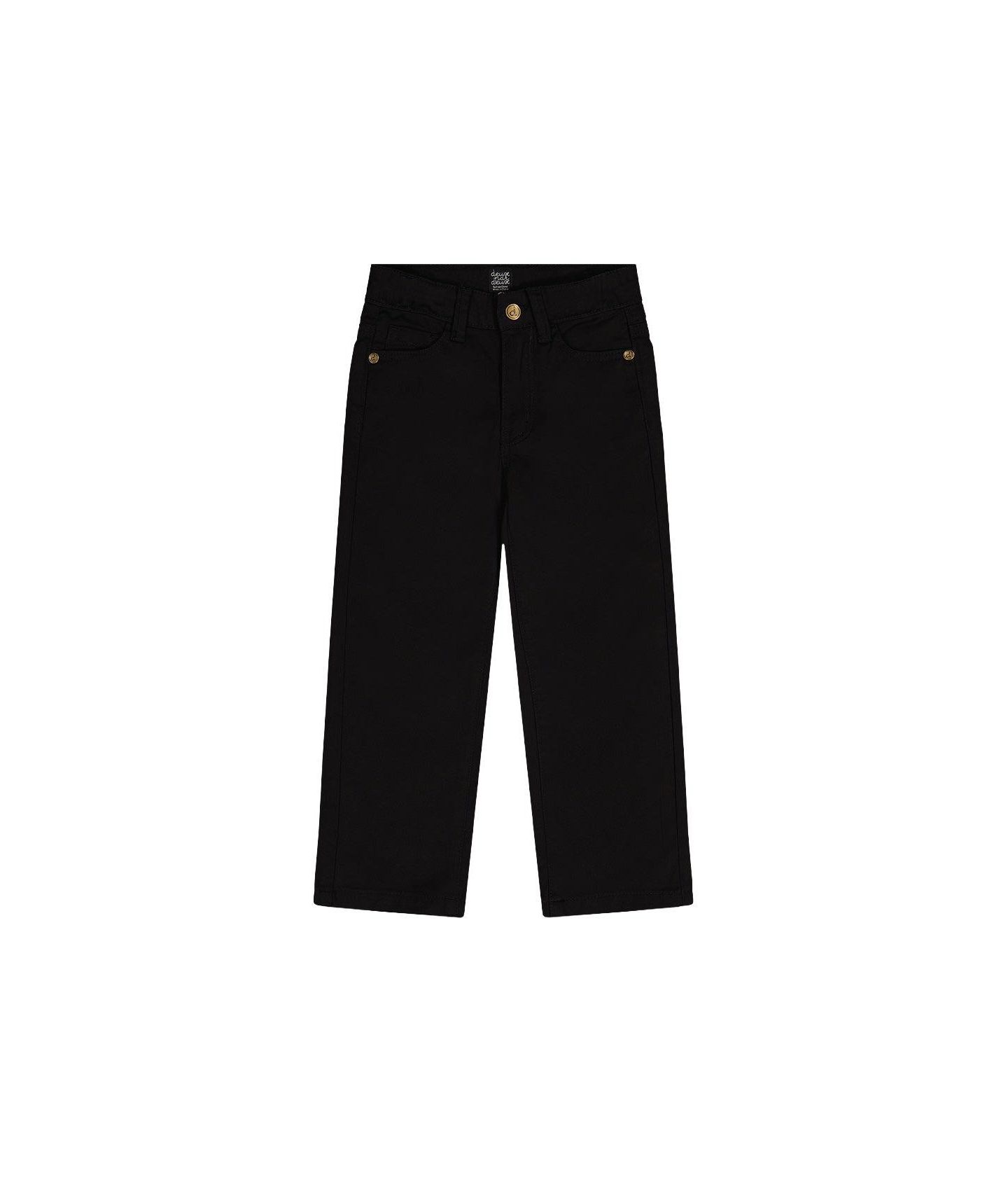 Брюки Deux par Deux Stretch Denim Pants для мальчиков-малышей, цвет: Чёрный — фото 1