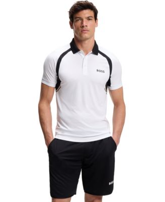 BOSS by Men's Active Quick-Dry Stretch Slim-Fit Polo Shirt