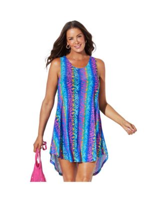 Women's Quincy Mesh High Low Cover Up Tunic